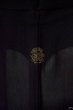 Photo5: P0602L Vintage Japanese kimono Black HAORI short jacket for women / Silk. Bird (Grade B) (5)