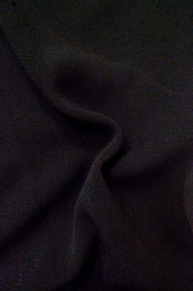 Photo12: P0602L Vintage Japanese kimono Black HAORI short jacket for women / Silk. Bird (Grade B) (12)