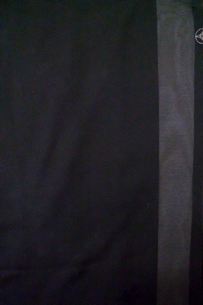 Photo4: Mint P0602M Vintage Japanese kimono Black HAORI short jacket for women / Silk. Stripes (Grade A) (4)