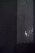 Photo6: Mint P0602M Vintage Japanese kimono Black HAORI short jacket for women / Silk. Stripes (Grade A) (6)