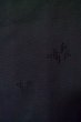 Photo8: Mint P0602M Vintage Japanese kimono Black HAORI short jacket for women / Silk. Stripes (Grade A) (8)