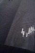 Photo10: Mint P0602M Vintage Japanese kimono Black HAORI short jacket for women / Silk. Stripes (Grade A) (10)