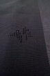 Photo11: Mint P0602M Vintage Japanese kimono Black HAORI short jacket for women / Silk. Stripes (Grade A) (11)