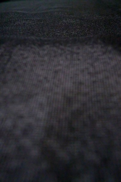 Photo7: P0602N Vintage Japanese kimono Black HAORI short jacket for women / Silk. (Grade B) (7)