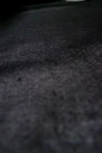Photo8: P0602N Vintage Japanese kimono Black HAORI short jacket for women / Silk. (Grade B) (8)