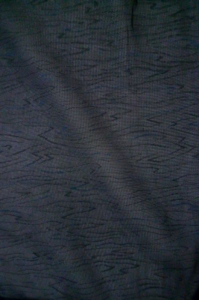 Photo4: Mint P0602O Vintage Japanese kimono Dark Navy Blue HAORI short jacket for women / Silk. (Grade A) (4)