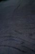 Photo8: Mint P0602O Vintage Japanese kimono Dark Navy Blue HAORI short jacket for women / Silk. (Grade A) (8)