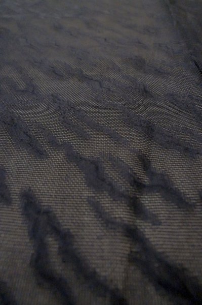 Photo5: P0602P Vintage Japanese kimono Dark Navy Blue HAORI short jacket for women / Silk. (Grade B) (5)