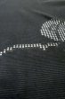 Photo10: P0602R Vintage Japanese kimono Black HAORI short jacket for women / Silk. Abstract pattern (Grade B) (10)