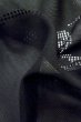 Photo11: P0602R Vintage Japanese kimono Black HAORI short jacket for women / Silk. Abstract pattern (Grade B) (11)