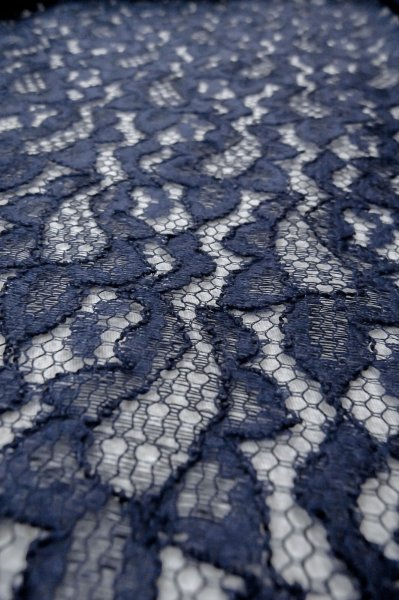Photo7: Mint P0602S Vintage Japanese kimono Dark Navy Blue HAORI short jacket for women / Linen. Abstract pattern (Grade A) (7)