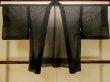 Photo2: Mint P0602T Vintage Japanese kimono Black HAORI short jacket for women / Silk. Tall grass (Grade A) (2)
