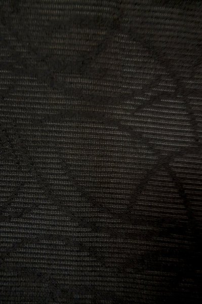 Photo5: P0602V Vintage Japanese kimono Black HAORI short jacket for women / Silk. Abstract pattern (Grade B) (5)