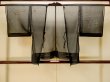 Photo1: Mint P0602W Vintage Japanese kimono Black HAORI short jacket for women / Silk. Abstract pattern (Grade A) (1)