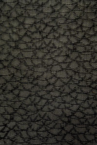 Photo6: Mint P0602W Vintage Japanese kimono Black HAORI short jacket for women / Silk. Abstract pattern (Grade A) (6)