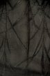 Photo3: P0602X Vintage Japanese kimono Black HAORI short jacket for women / Silk. Tall grass (Grade B) (3)