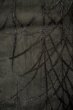 Photo4: P0602X Vintage Japanese kimono Black HAORI short jacket for women / Silk. Tall grass (Grade B) (4)