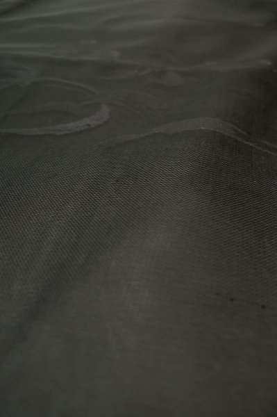 Photo8: Mint P0602Y Vintage Japanese kimono Black HAORI short jacket for women / Silk. Wave (Grade A) (8)