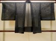 Photo2: P0603B Vintage Japanese kimono Black HAORI short jacket for women / Silk. Abstract pattern (Grade B) (2)