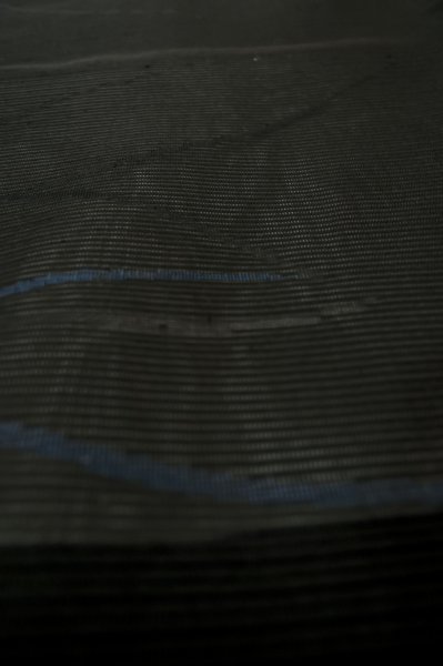Photo8: P0603B Vintage Japanese kimono Black HAORI short jacket for women / Silk. Abstract pattern (Grade B) (8)