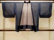Photo1: P0603C Vintage Japanese kimono Black HAORI short jacket for women / Silk. Grass (Grade B) (1)