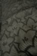 Photo8: P0603D Vintage Japanese kimono Black HAORI short jacket for women / Silk. MOMIJI maple leaf (Grade B) (8)