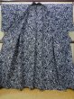 Photo3: P0616A Used Japanese kimono Indigo Blue Men's Yukata for men / Cotton., Japanese chess pattern (Grade B) (3)