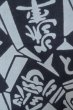 Photo5: P0616A Used Japanese kimono Indigo Blue Men's Yukata for men / Cotton., Japanese chess pattern (Grade B) (5)