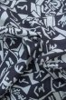 Photo12: P0616A Used Japanese kimono Indigo Blue Men's Yukata for men / Cotton., Japanese chess pattern (Grade B) (12)