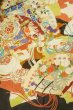 Photo1: P0616B Antique Japanese kimono Black FURISODE long-sleeved for women / Silk. Peony (Grade C) (1)