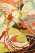 Photo14: P0616B Antique Japanese kimono Black FURISODE long-sleeved for women / Silk. Peony (Grade C) (14)