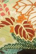 Photo25: P0616B Antique Japanese kimono Black FURISODE long-sleeved for women / Silk. Peony (Grade C) (25)