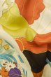 Photo28: P0616B Antique Japanese kimono Black FURISODE long-sleeved for women / Silk. Peony (Grade C) (28)