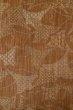 Photo4: P0616E Vintage Japanese kimono Pale Brown TSUMUGI pongee for women / Silk. Flower (Grade D) (4)