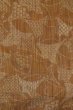 Photo5: P0616E Vintage Japanese kimono Pale Brown TSUMUGI pongee for women / Silk. Flower (Grade D) (5)