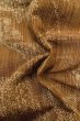 Photo11: P0616E Vintage Japanese kimono Pale Brown TSUMUGI pongee for women / Silk. Flower (Grade D) (11)