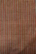 Photo4: P0616F Vintage Japanese kimono Black TSUMUGI pongee for women / Silk. Stripes (Grade B) (4)