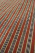 Photo8: P0616F Vintage Japanese kimono Black TSUMUGI pongee for women / Silk. Stripes (Grade B) (8)