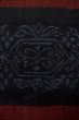 Photo5: P0616J Vintage Japanese kimono Black TSUMUGI pongee for women / Silk. Line (Grade B) (5)