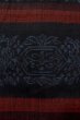 Photo7: P0616J Vintage Japanese kimono Black TSUMUGI pongee for women / Silk. Line (Grade B) (7)