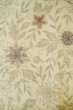 Photo4: Mint P0616L Vintage Japanese kimono Light Beige TOKAMACHI-TSUMUGI for women / Silk. Flower (Grade A) (4)