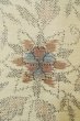 Photo1: Mint P0616L Vintage Japanese kimono Light Beige TOKAMACHI-TSUMUGI for women / Silk. Flower (Grade A) (1)
