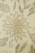 Photo6: Mint P0616L Vintage Japanese kimono Light Beige TOKAMACHI-TSUMUGI for women / Silk. Flower (Grade A) (6)