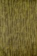 Photo3: P0616P Vintage Japanese kimono Dark Green TSUMUGI pongee for women / Silk. Stripes (Grade B) (3)