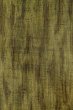 Photo5: P0616P Vintage Japanese kimono Dark Green TSUMUGI pongee for women / Silk. Stripes (Grade B) (5)