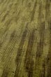 Photo6: P0616P Vintage Japanese kimono Dark Green TSUMUGI pongee for women / Silk. Stripes (Grade B) (6)