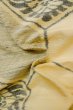 Photo10: P0616Q Vintage Japanese kimono Light Beige TSUMUGI pongee for women / Silk. Phoenix (Grade C) (10)