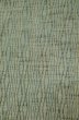 Photo3: P0616T Vintage Japanese kimono Pale Teal TSUMUGI pongee for women / Silk. Curved lines (Grade C) (3)