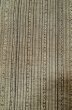 Photo5: P0616V Vintage Japanese kimono Brownish Gray TSUMUGI pongee for women / Silk. Stripes (Grade A+) (5)