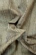 Photo11: P0616V Vintage Japanese kimono Brownish Gray TSUMUGI pongee for women / Silk. Stripes (Grade A+) (11)